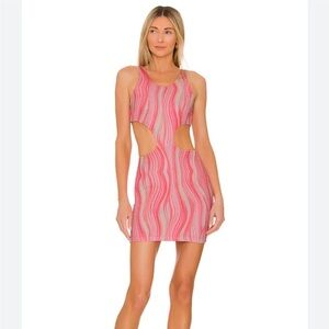 Revolve Superdown Briana Retro Cut-Out Dress